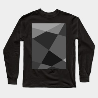 Grey abstract shapes background Long Sleeve T-Shirt